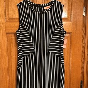 NWT EVRI 1X Knee Length Column dress